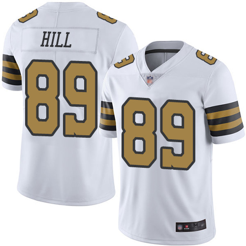 Men New Orleans Saints Limited White Josh Hill Jersey NFL Football 89 Rush Vapor Untouchable Jersey